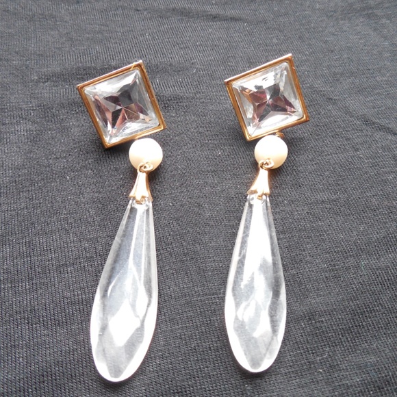 Elegant Crystal drop earrings - Picture 1 of 3